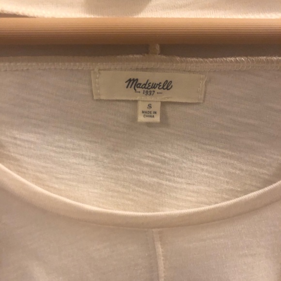 Madewell cream silk-edge dolman top - Picture 3 of 8